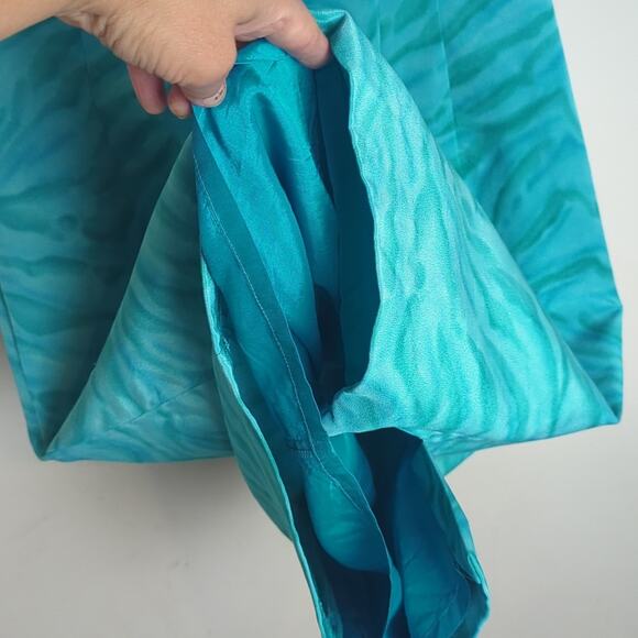 100% Silk Mermaidcore Sheath Dress 3/4 Zip Women's Size 8 - Picture 5 of 8